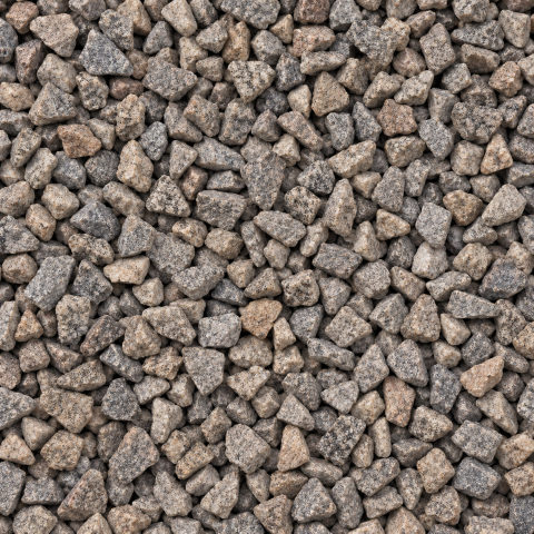 Bruntonat makadam i fraktionen 4/8 mm
